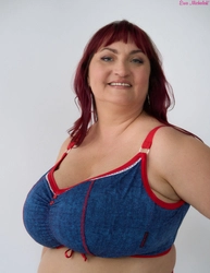 Top without underwire blue with red Top FB Country