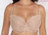 Bra soft dark beige BM Rozeta Nugatowa