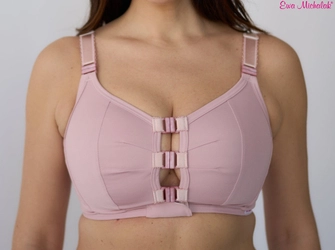Powder pink underwired top fastened at the front Top Kliklak Pink