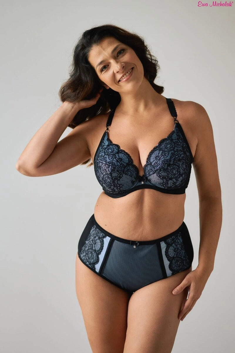 Bra soft black with blue PLM Blue Bella