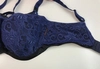 Bra semi-soft navy blue with black FB Night
