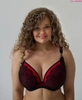 Bra soft bleck with red PLM Red Bella