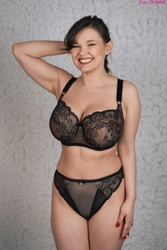 Bra soft black with beige BML Bella